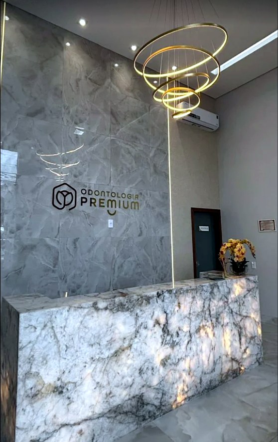 Recepção premium da clínica